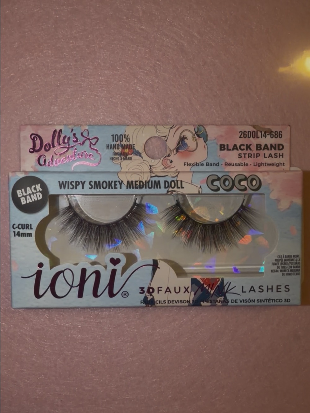 Coco Wispy Smokey Medium Doll Black Band Strip Lashes